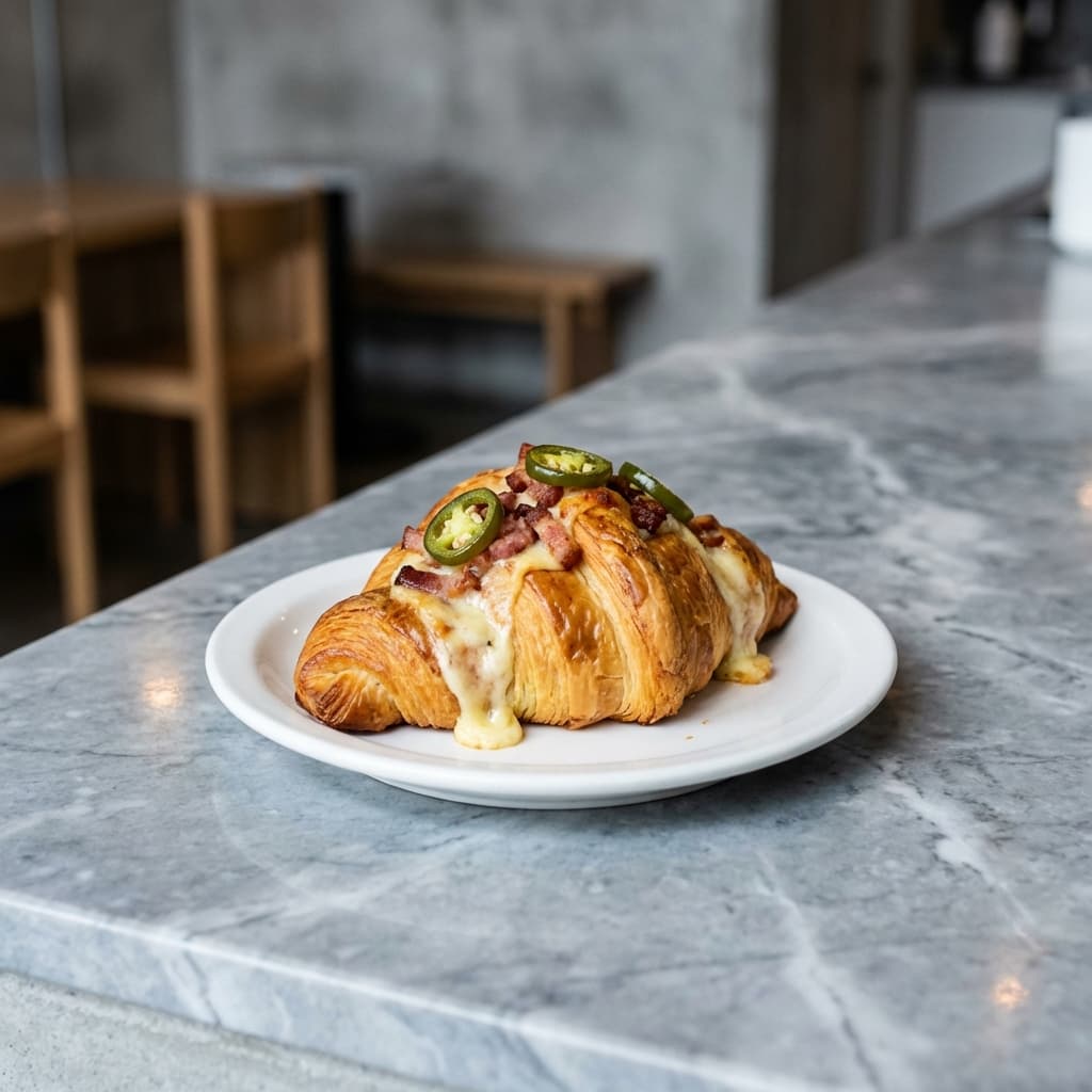 Bacon Jalapeño Cream Cheese Croissant