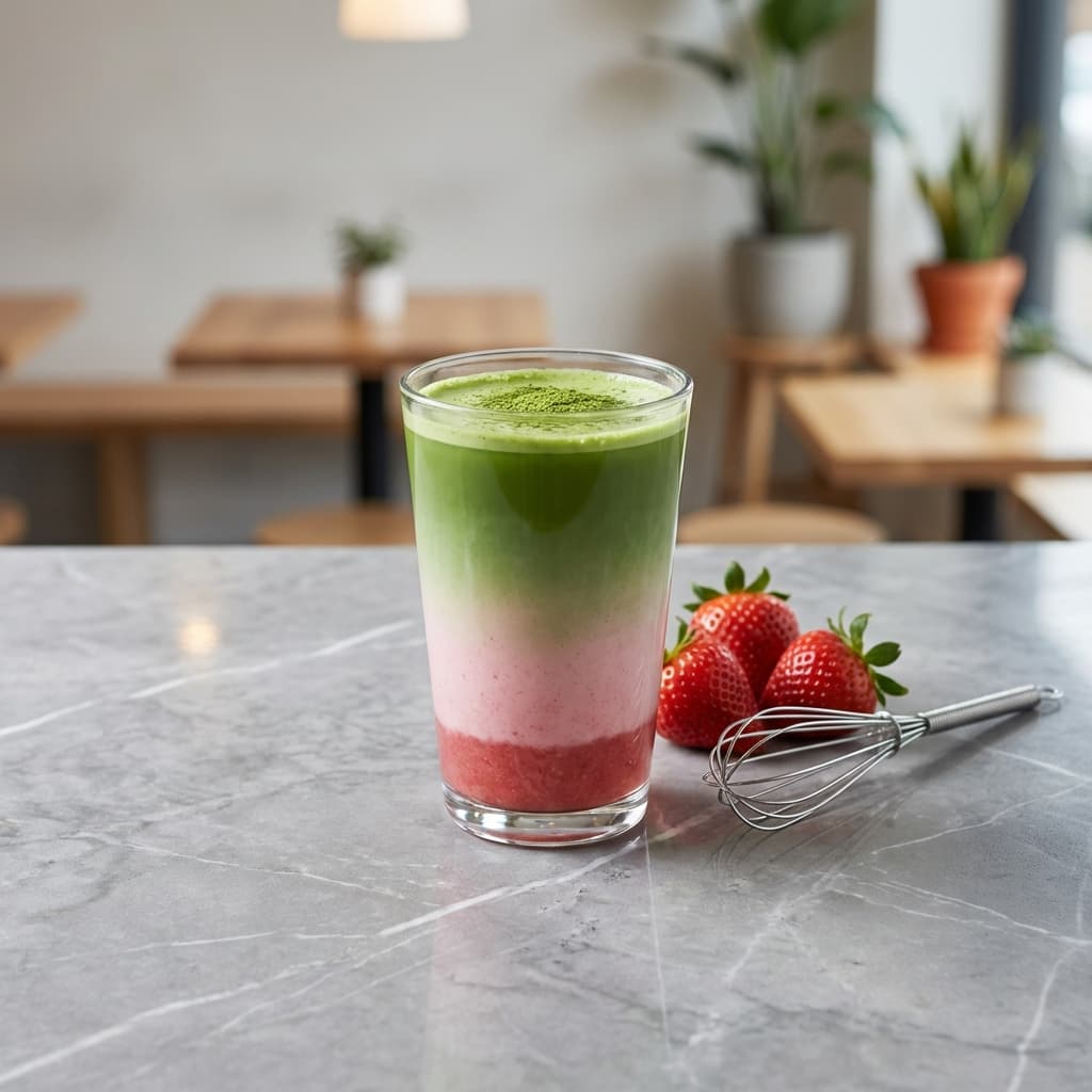 Strawberry Matcha Latte